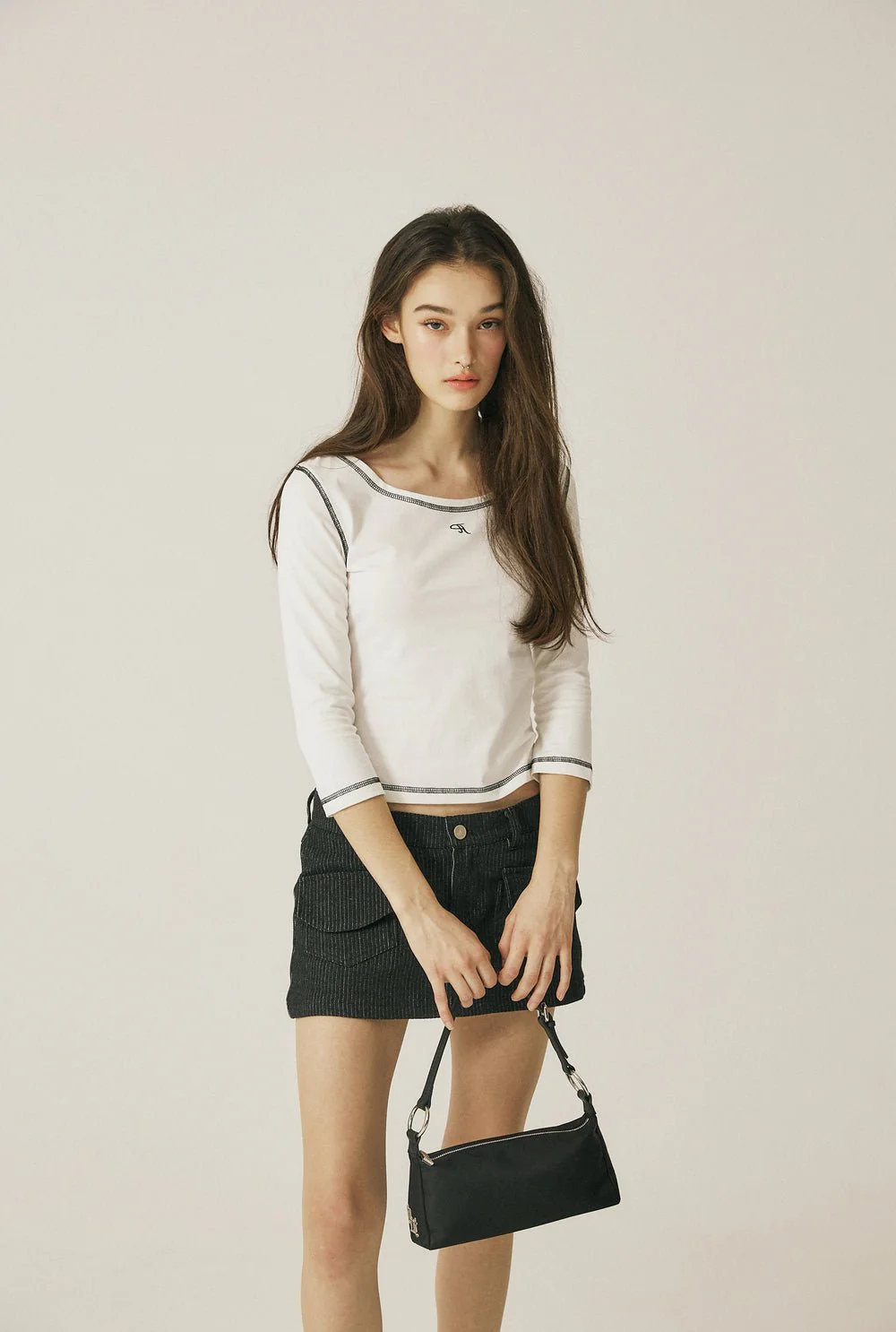 Cotton stripe skirt - Image 3