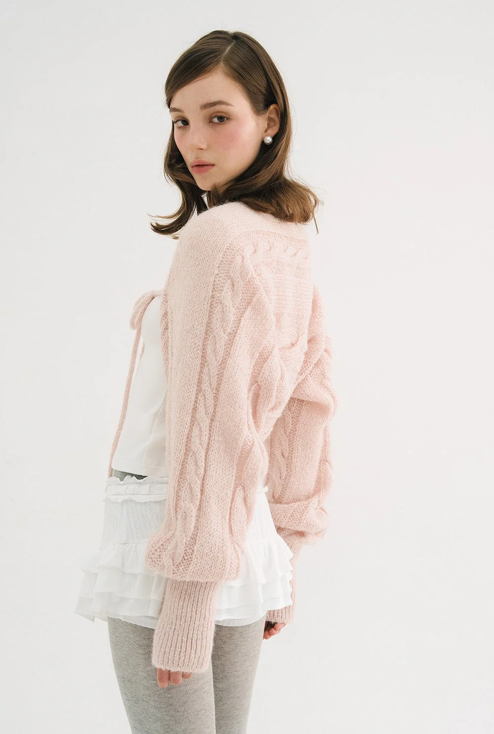 Creamy knit bolero - Image 10
