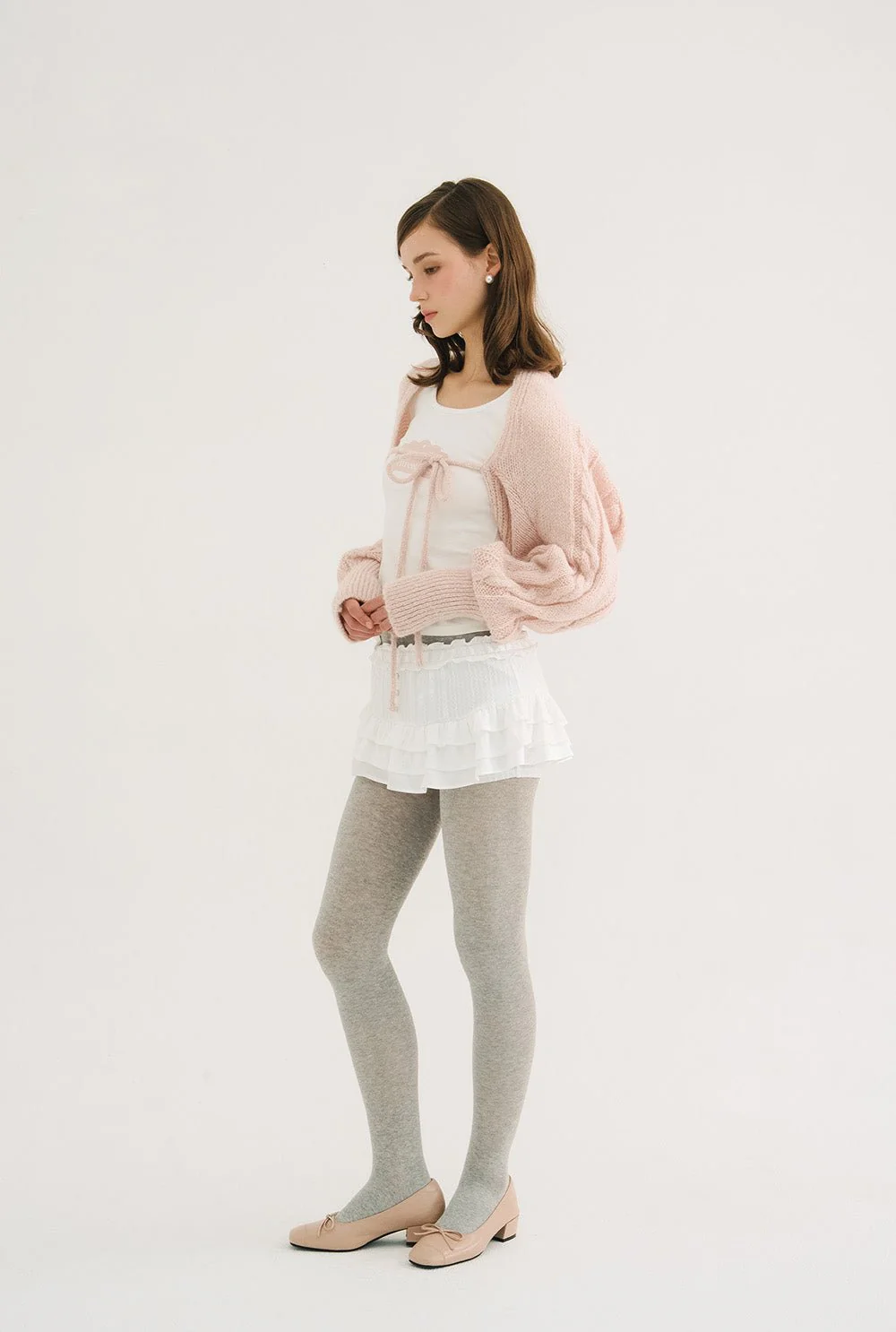 Creamy knit bolero - Image 5
