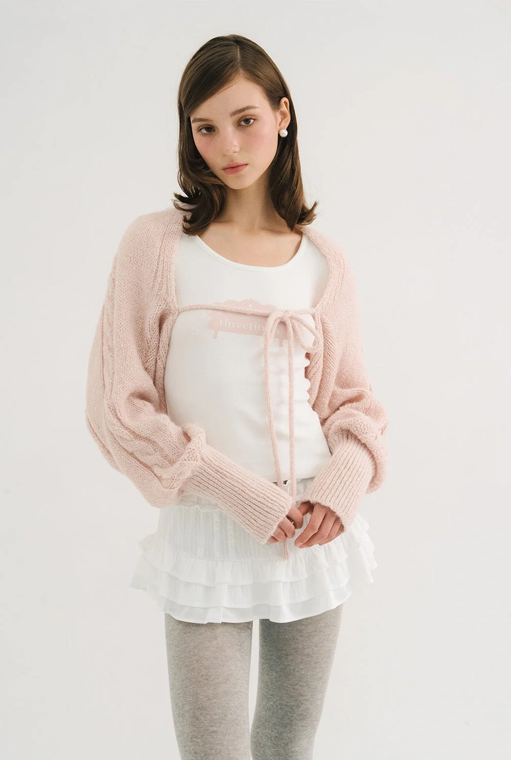 Creamy knit bolero - Image 6