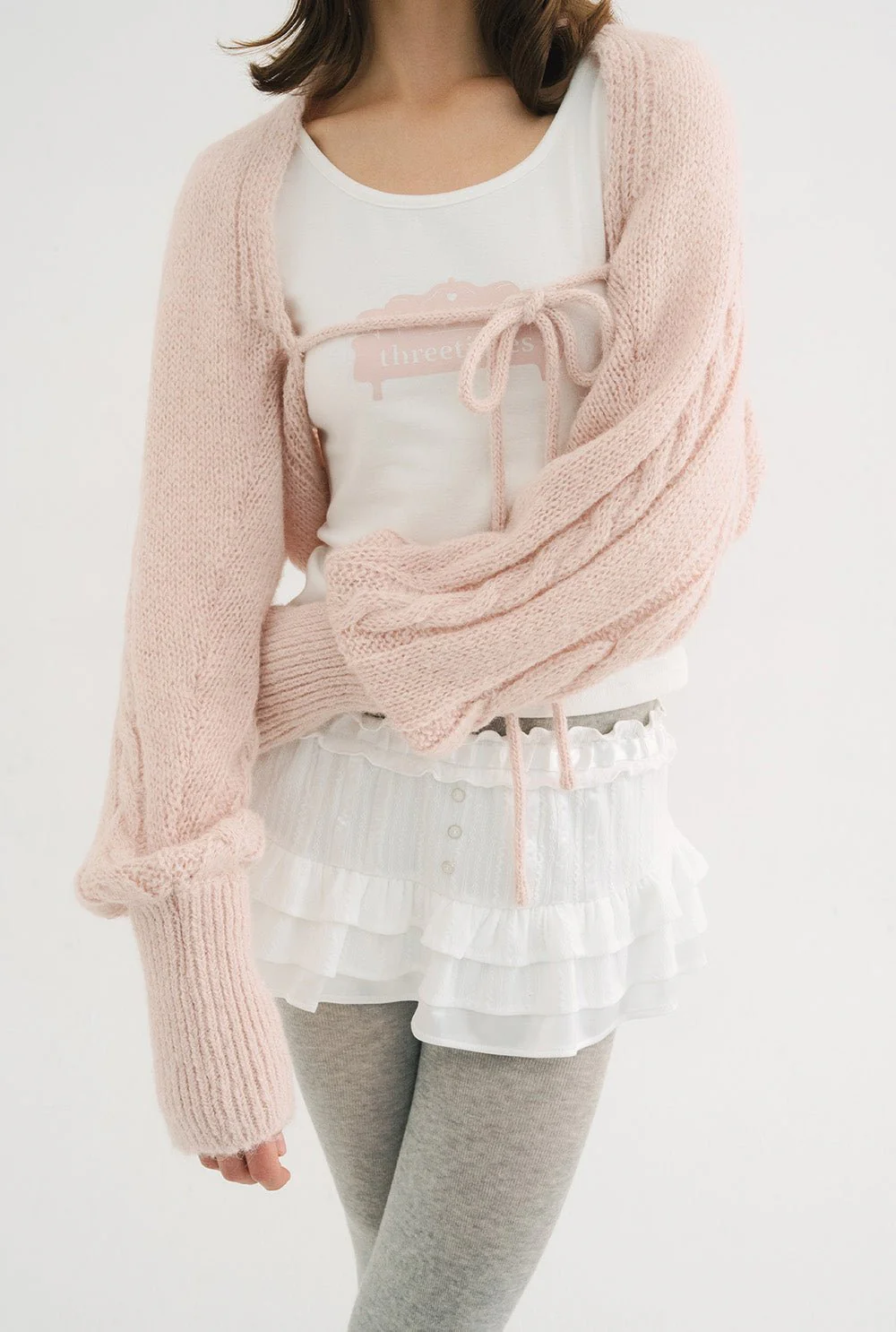 Creamy knit bolero - Image 7