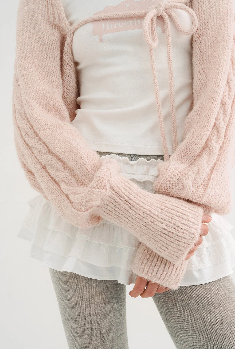 Creamy knit bolero - Image 8