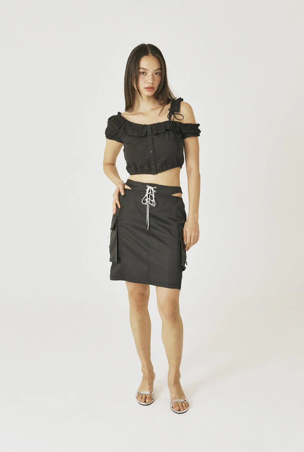 Cut-out flap skirt - Image 7