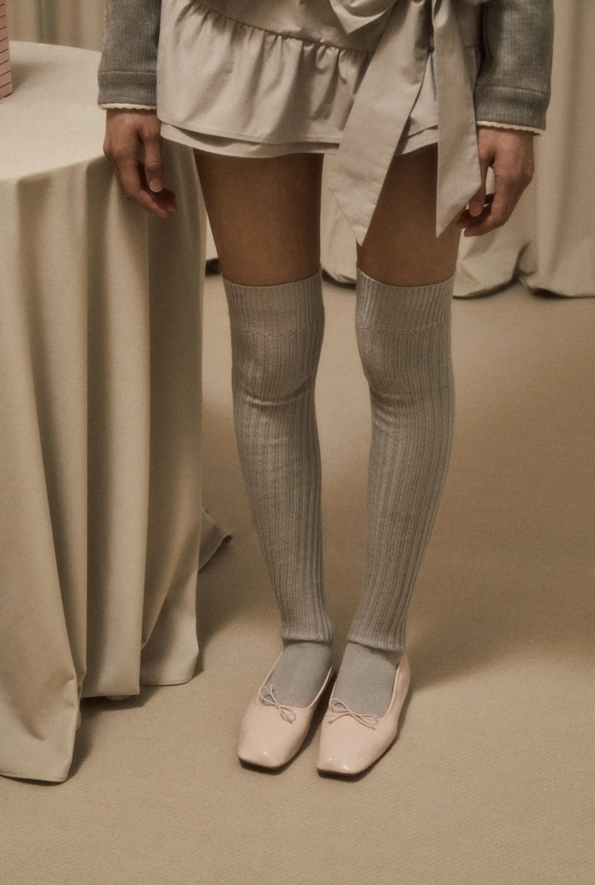 Knit over knee socks - Image 4