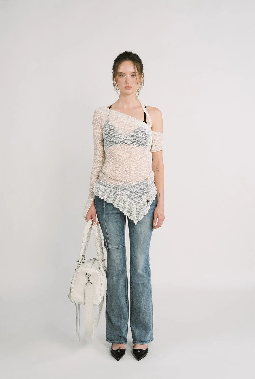 Lace drape top - Image 2