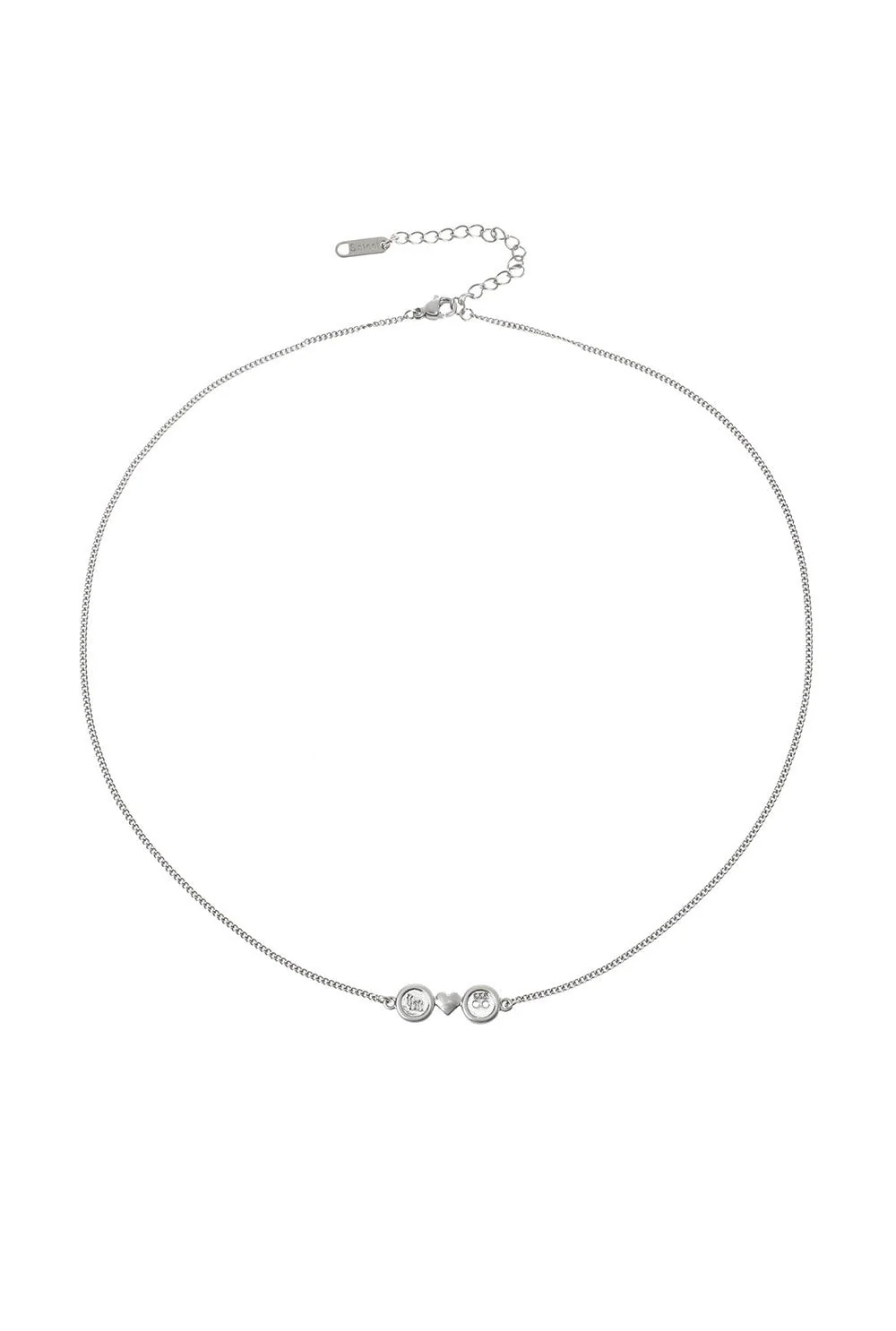 Love button necklace