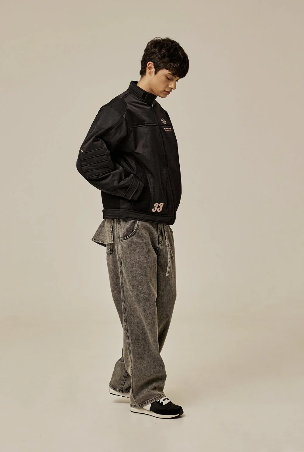 Pink letter biker jacket - Image 6