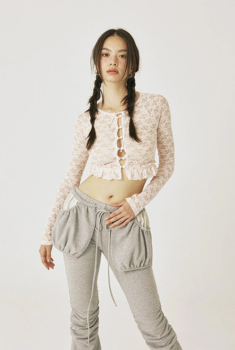 Pocket shirring pants - Image 3