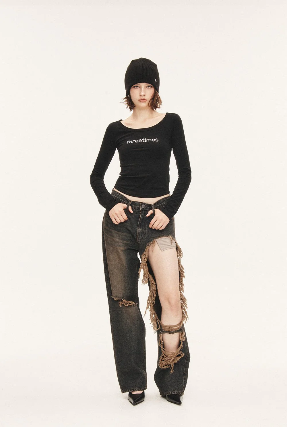 Ribbon tab jeans - Image 4