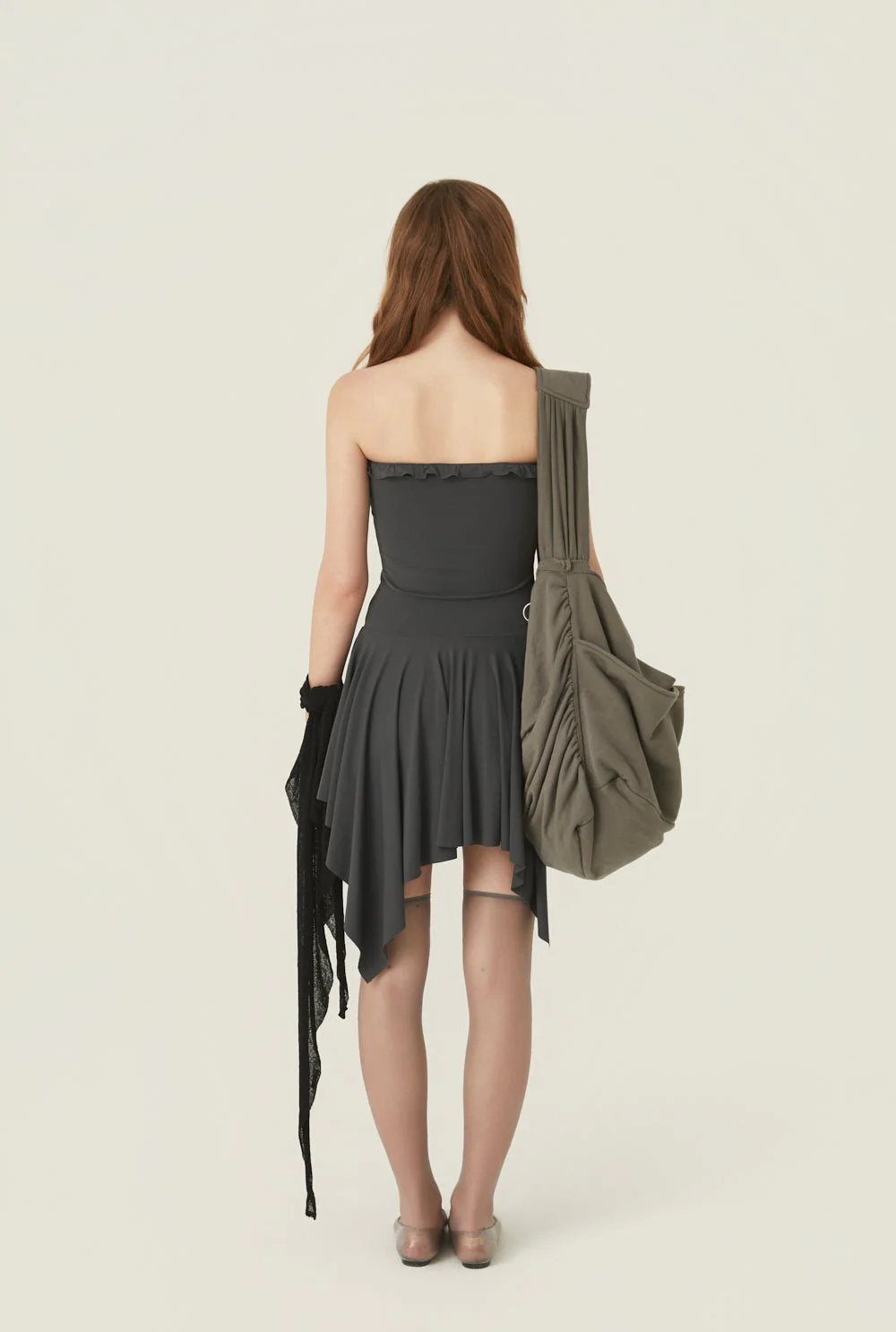 Stretch lace up dress - Image 4