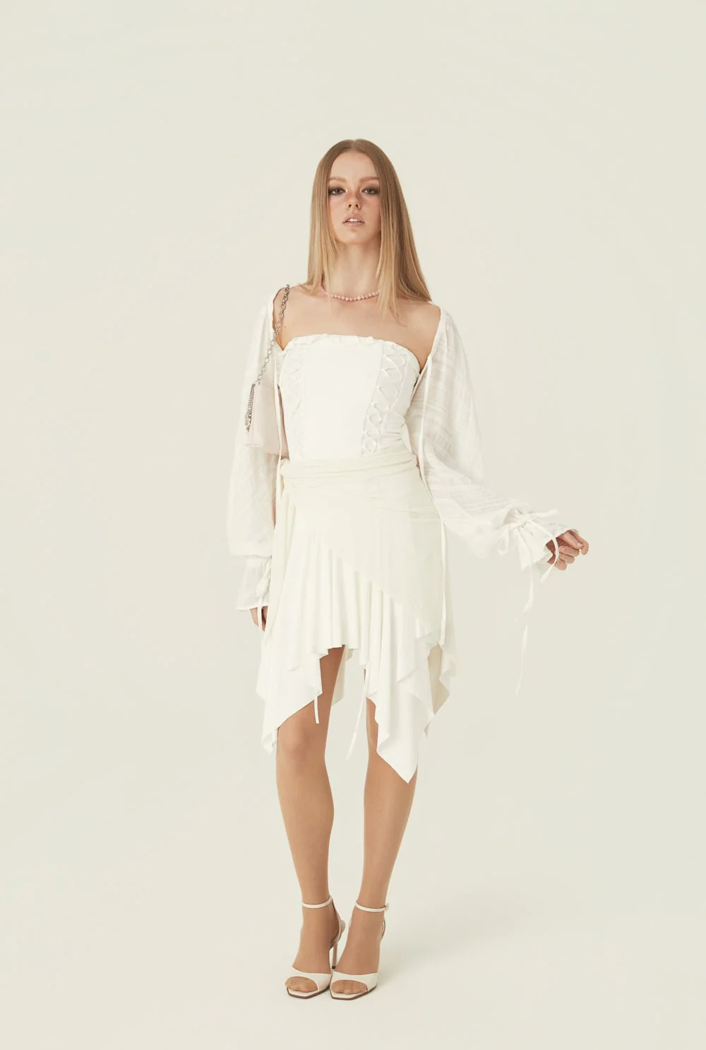 Stretch lace up dress - Image 6