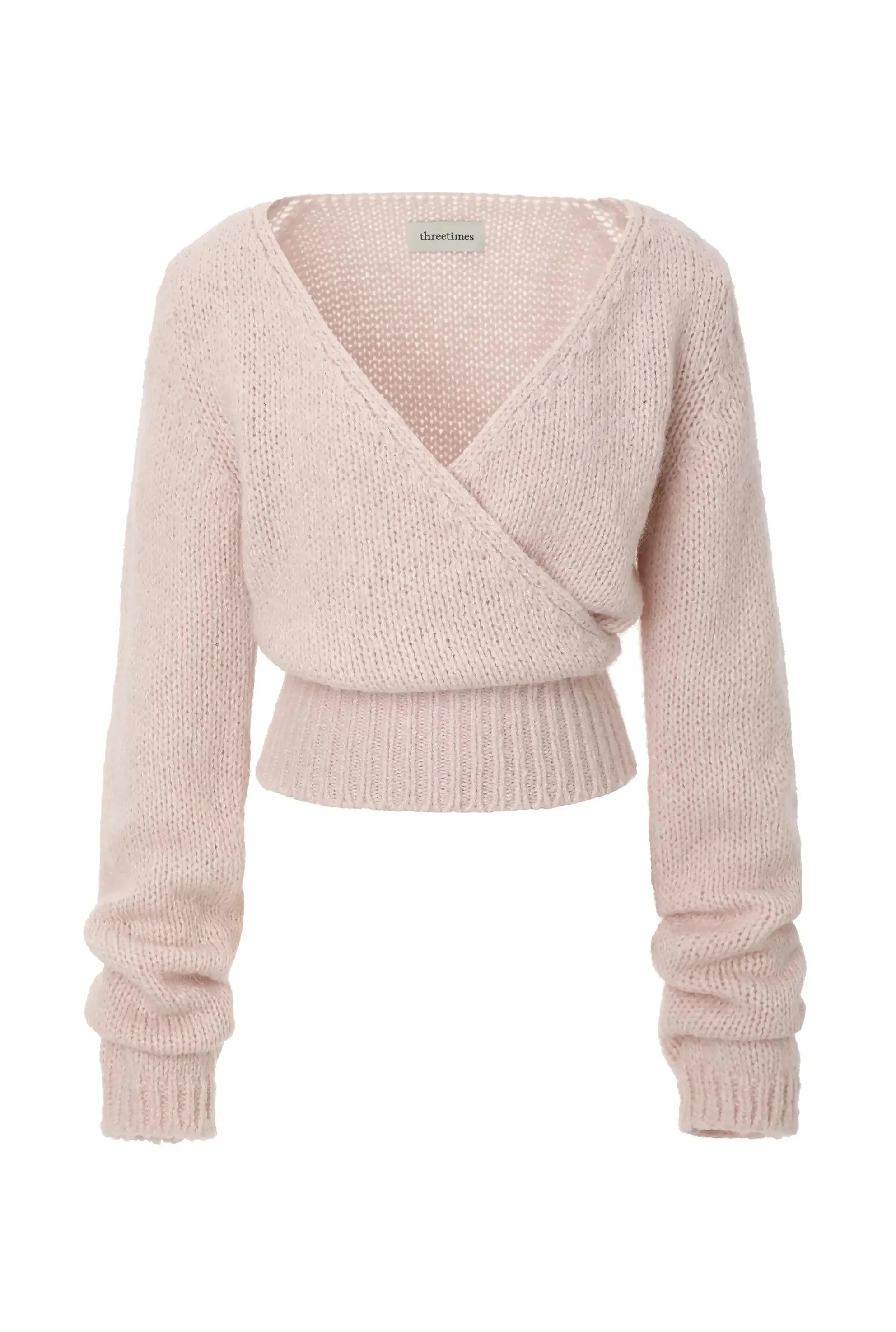 Wrap knit top